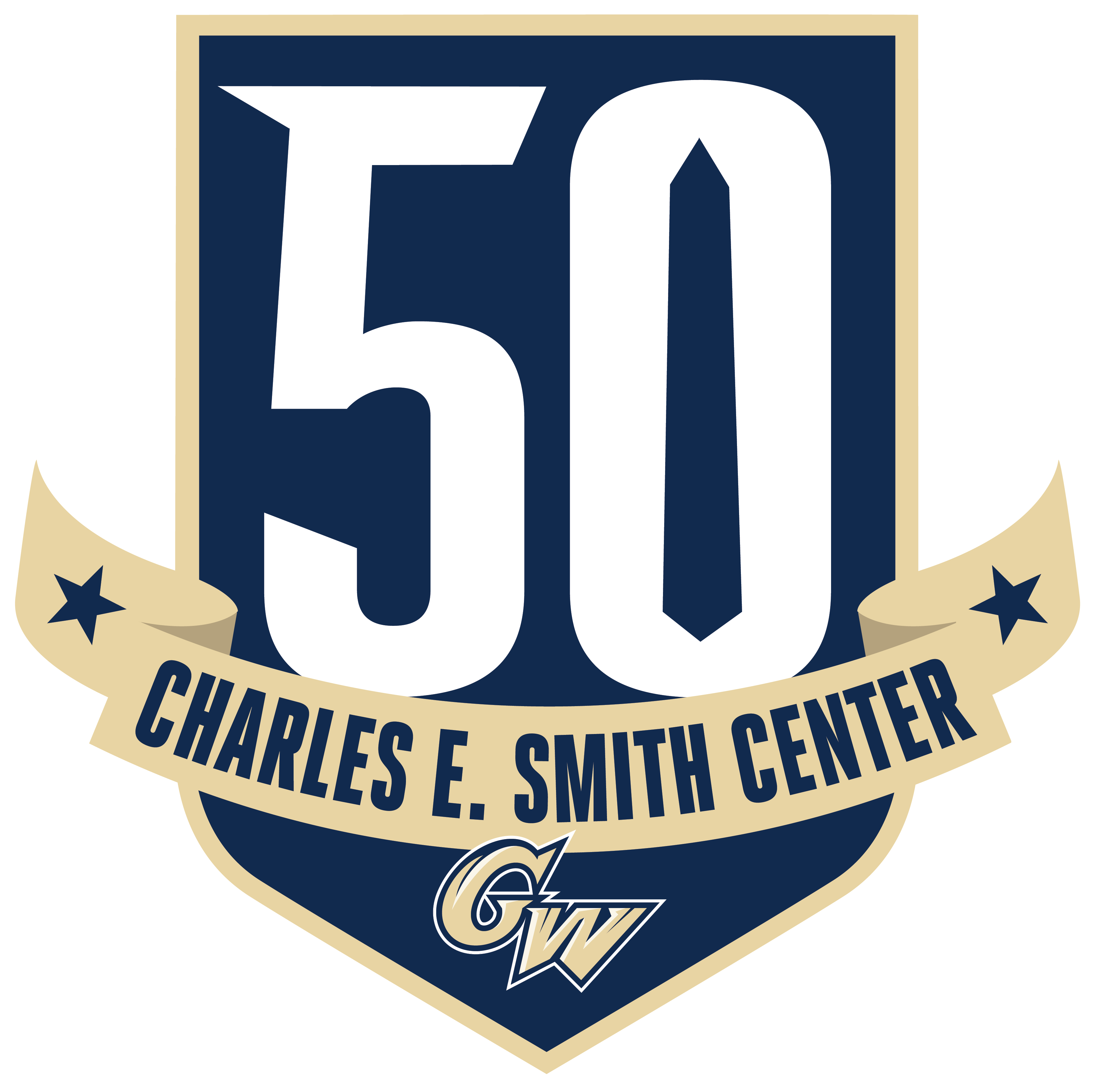 logo: 50th anniversary of the Charles E. Smith Center at GW