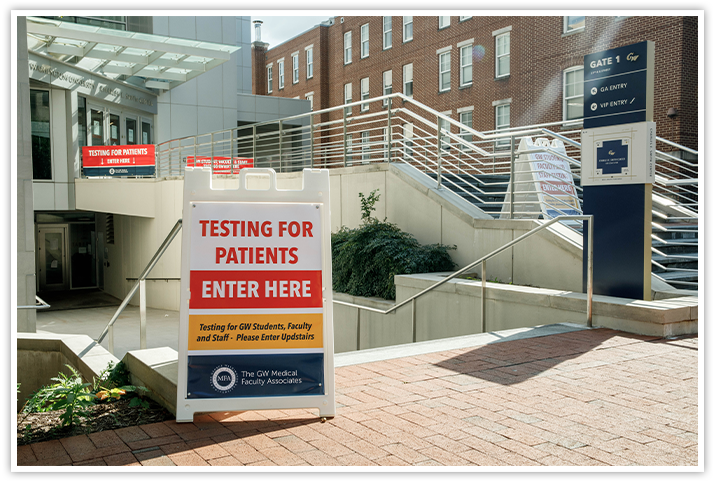 Covid Testing Sign